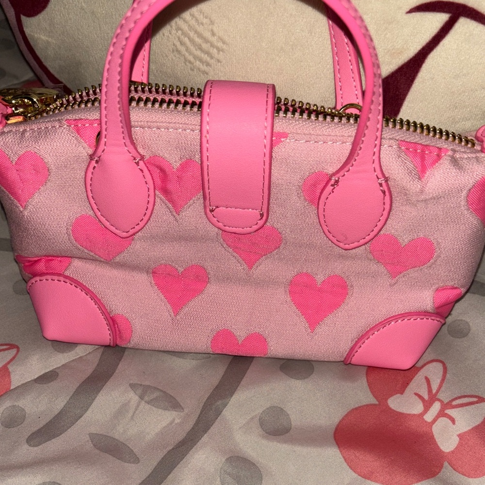 Stoney Clover Lane Pink Heart Mini Pouchette - Picture 2 of 8